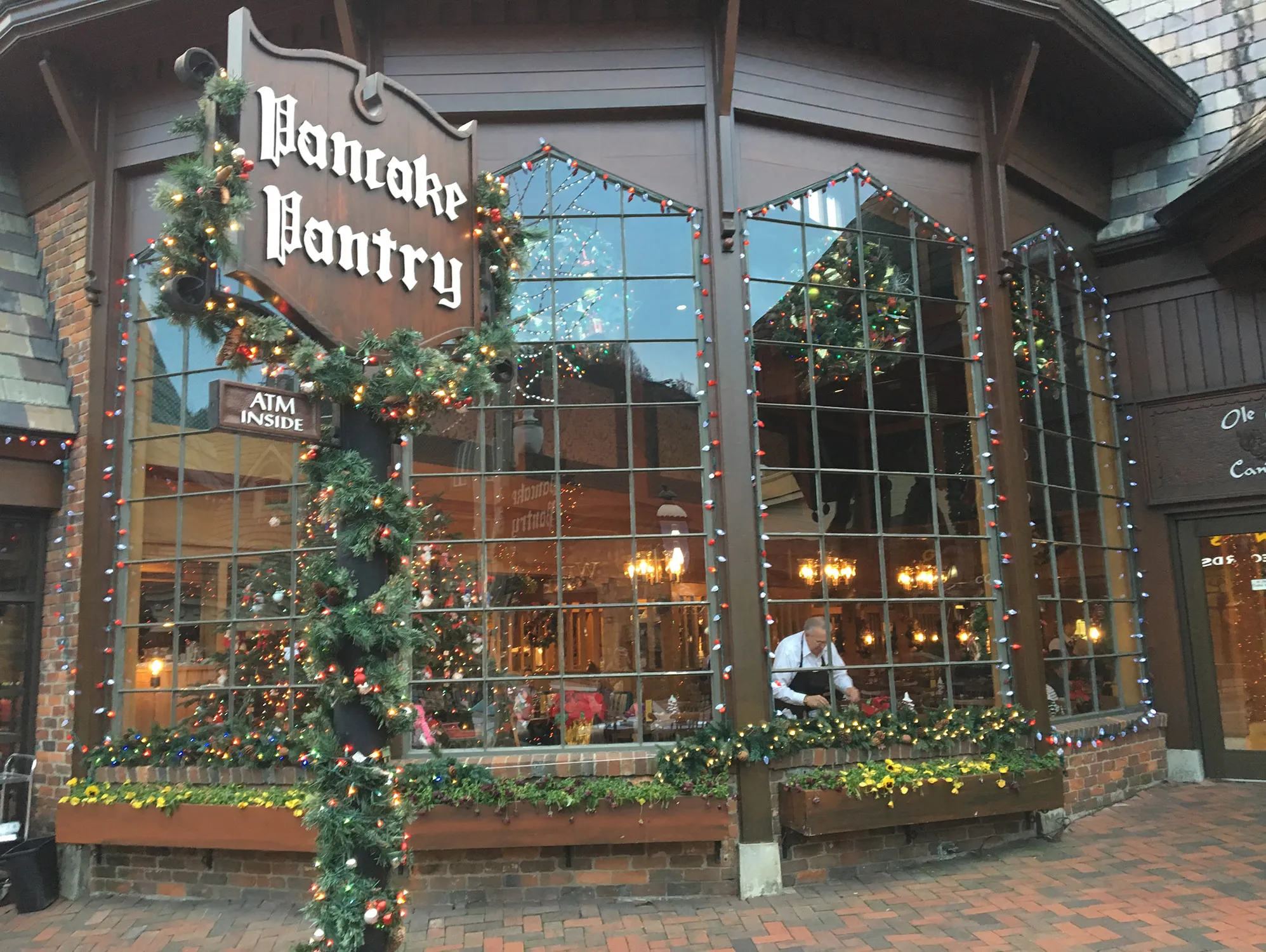 Pancake Pantry exterior in downtown Gatlinburg